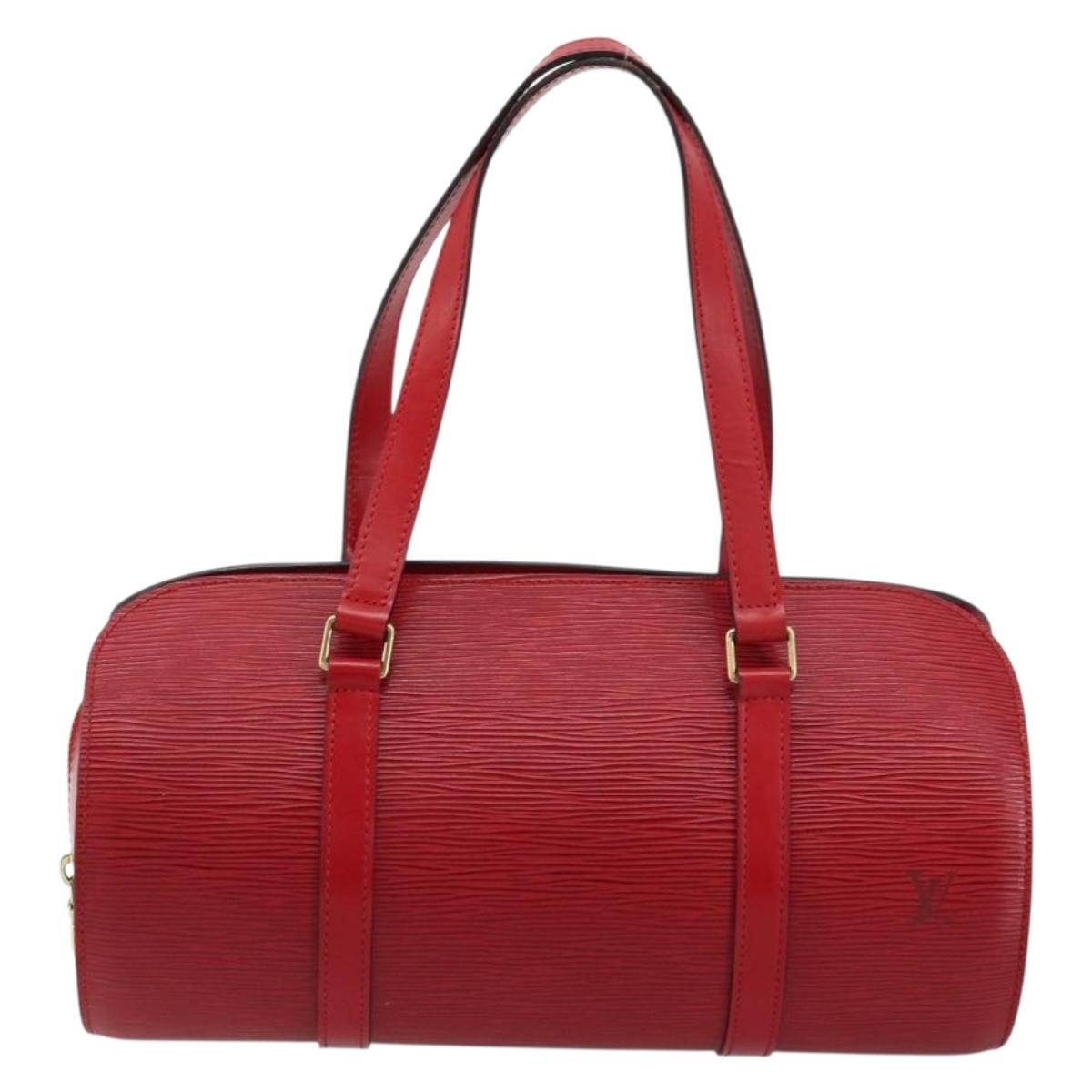 LOUIS VUITTON Epi Soufflot Hand Bag Red M52227 LV Auth 179175