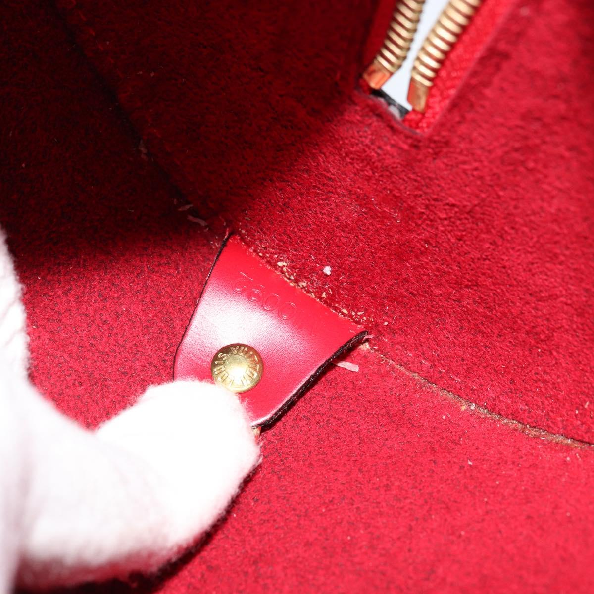LOUIS VUITTON Epi Soufflot Hand Bag Red M52227 LV Auth 179175