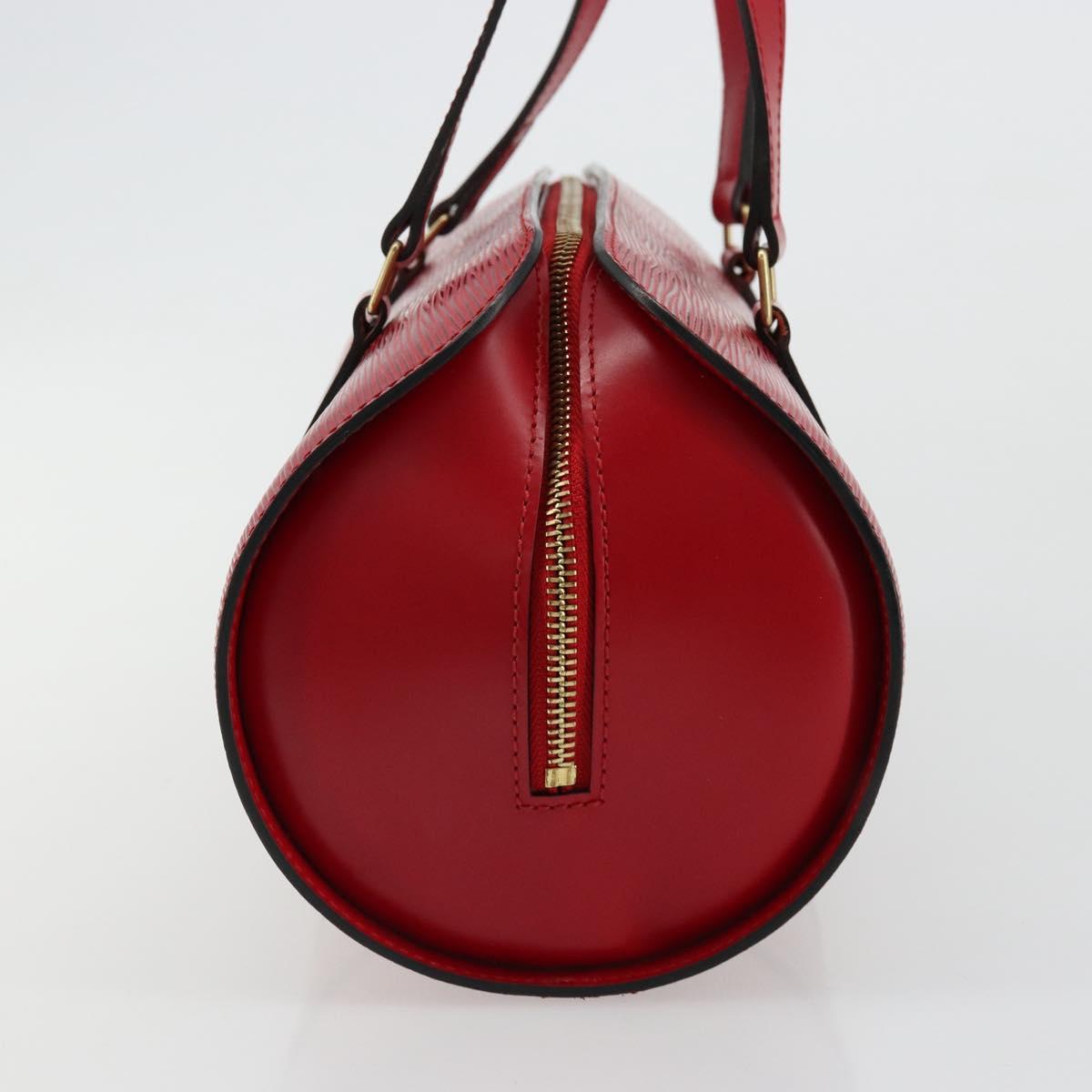 LOUIS VUITTON Epi Soufflot Hand Bag Red M52227 LV Auth 179175