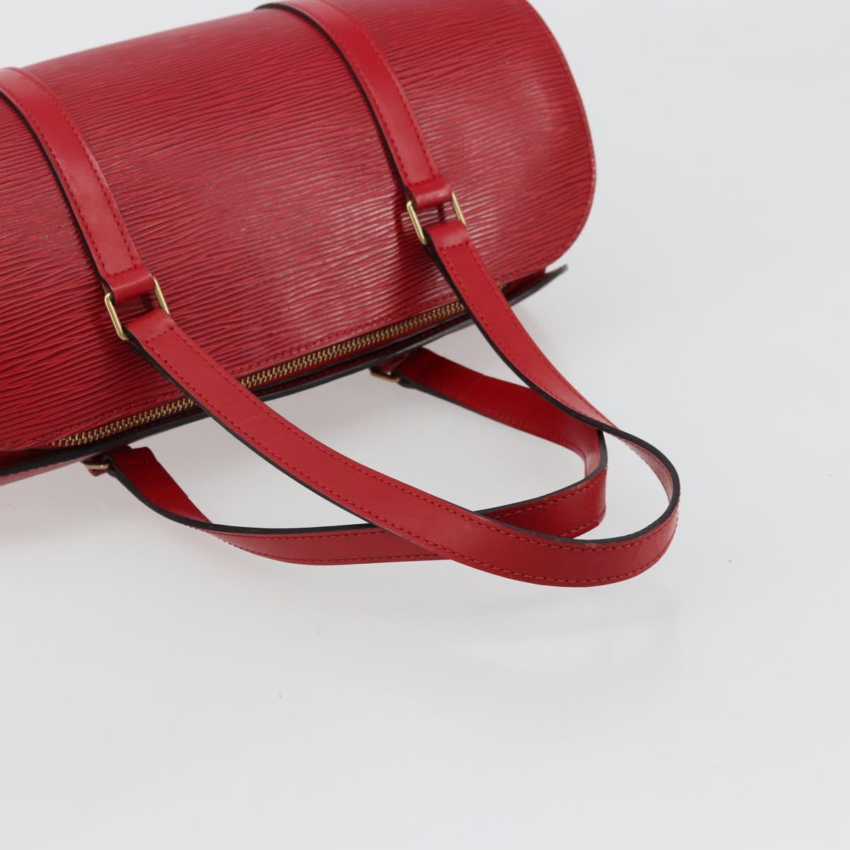 LOUIS VUITTON Epi Soufflot Hand Bag Red M52227 LV Auth 179175