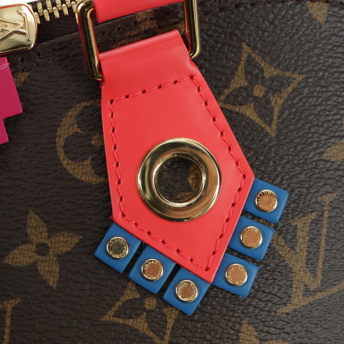 LOUIS VUITTON Monogram Totem Alma PM Hand Bag Flamingo LV Auth 179177SAM