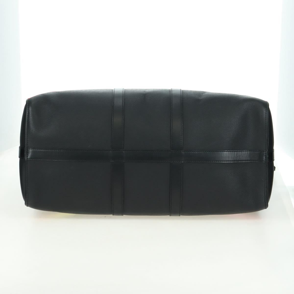 LOUIS VUITTON Taiga Rainbow Keepall Bandouliere 50 Bag Black M30345 Auth 179178V