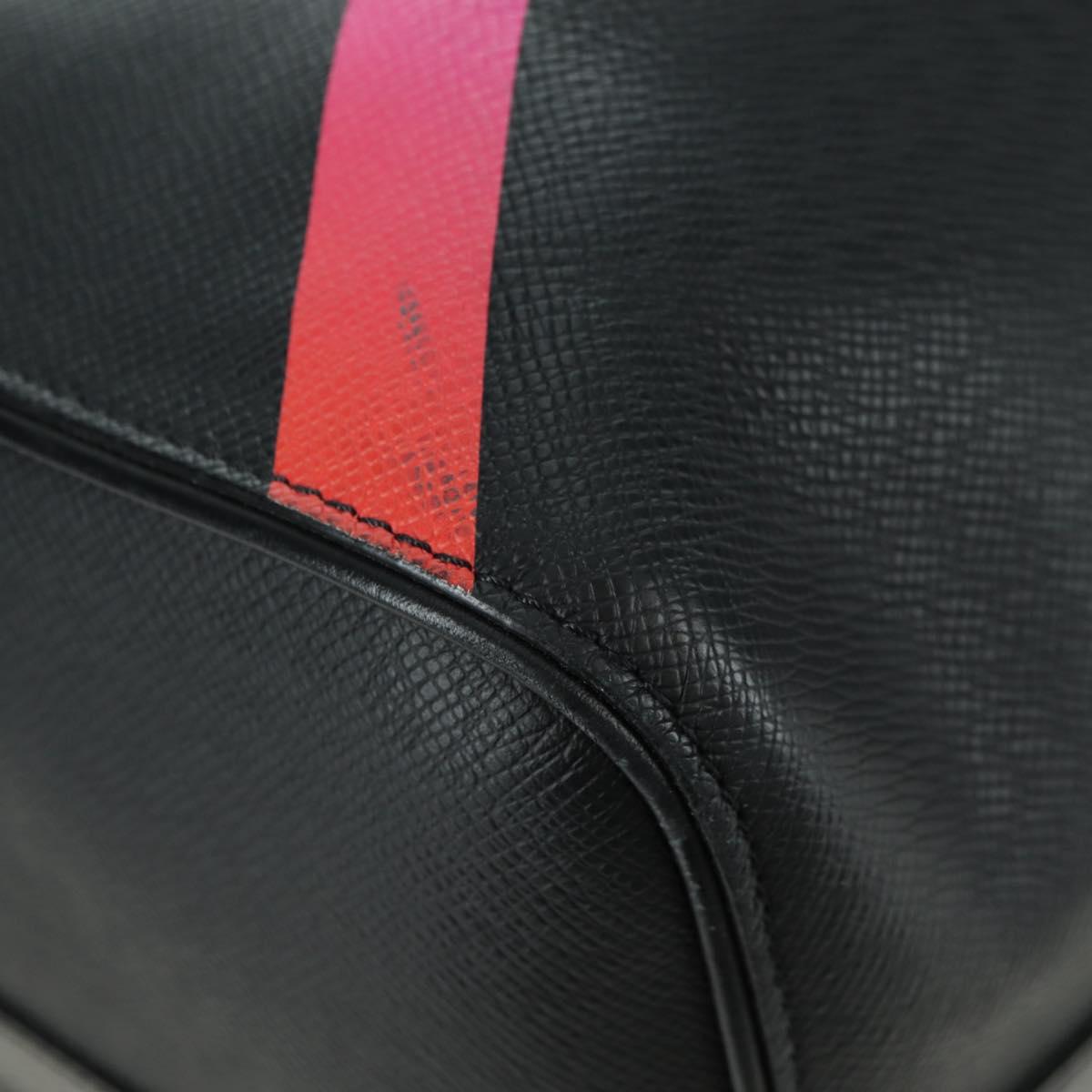 LOUIS VUITTON Taiga Rainbow Keepall Bandouliere 50 Bag Black M30345 Auth 179178V
