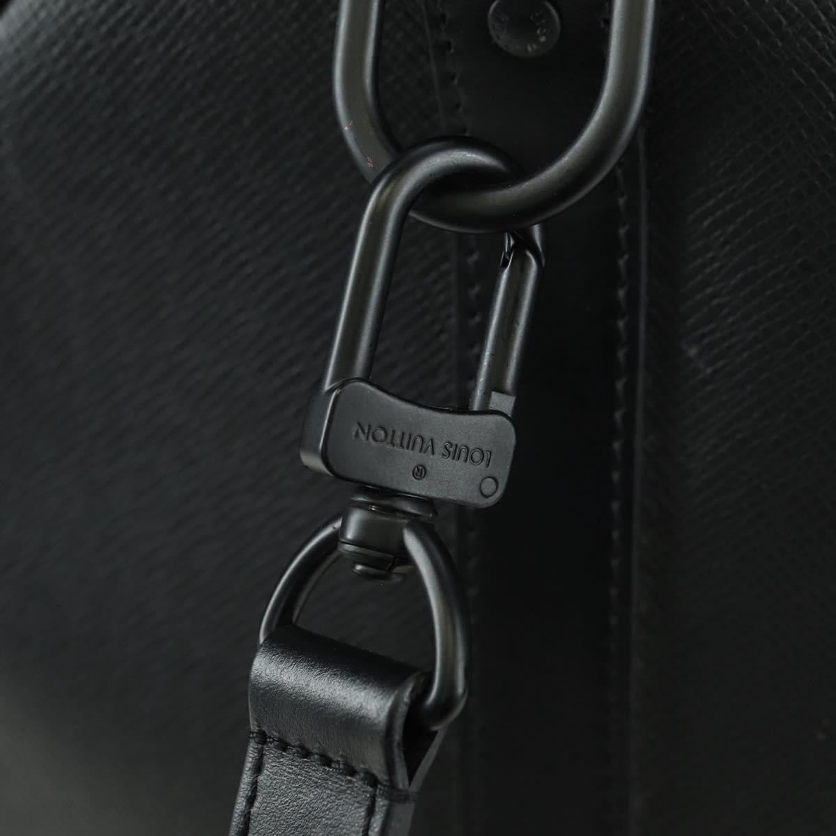 LOUIS VUITTON Taiga Rainbow Keepall Bandouliere 50 Bag Black M30345 Auth 179178V