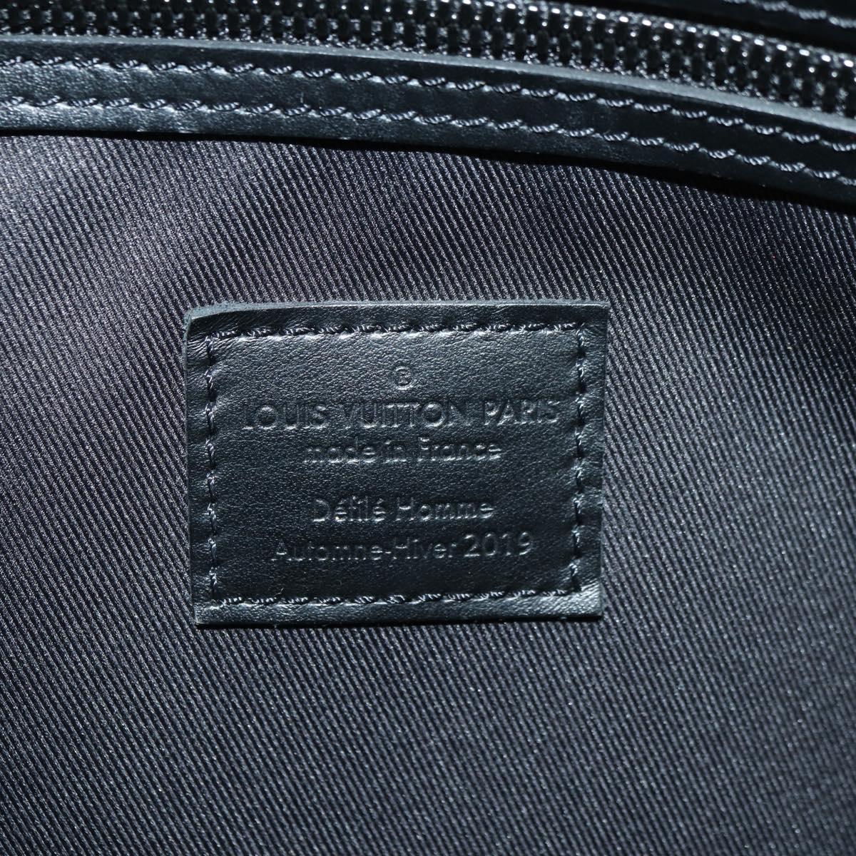 LOUIS VUITTON Taiga Rainbow Keepall Bandouliere 50 Bag Black M30345 Auth 179178V