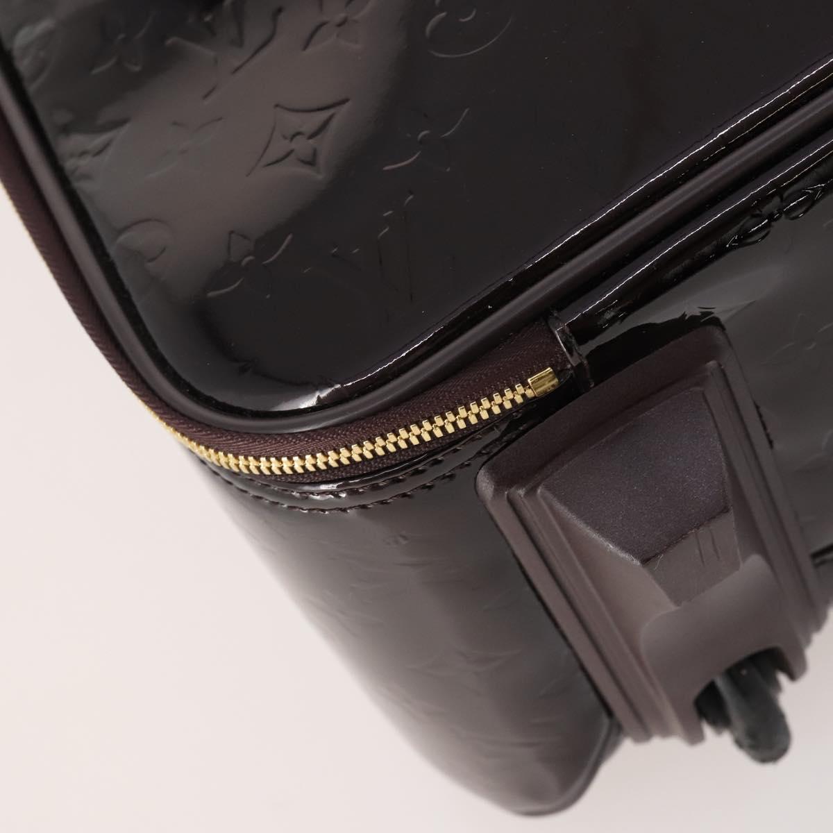 LOUIS VUITTON Monogram Vernis Pegas 45 Suitcase Amarante M91277 LV Auth 179182A