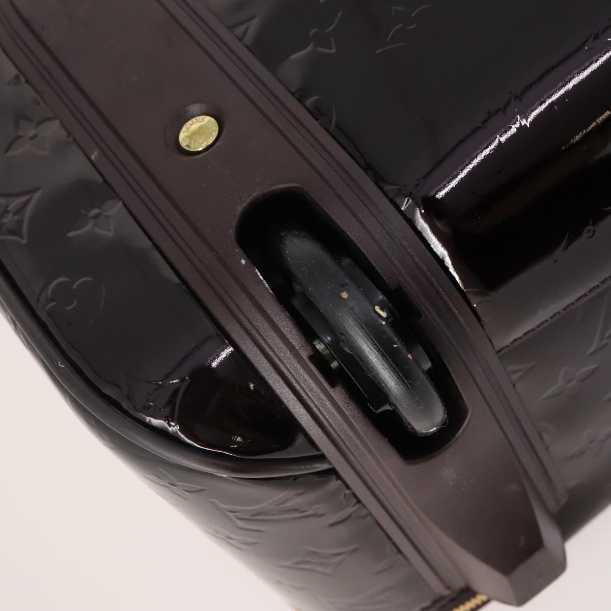 LOUIS VUITTON Monogram Vernis Pegas 45 Suitcase Amarante M91277 LV Auth 179182A