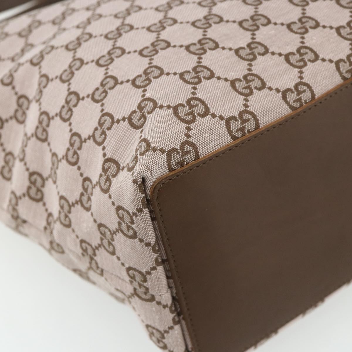 GUCCI GG Canvas Tote Bag Pink Gold 002 1098 1705 Auth 179194A