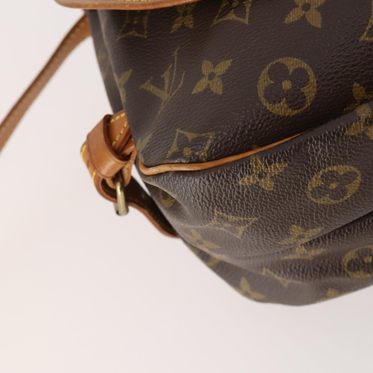 LOUIS VUITTON Monogram Saumur 30 Shoulder Bag M42256 LV Auth 179211A