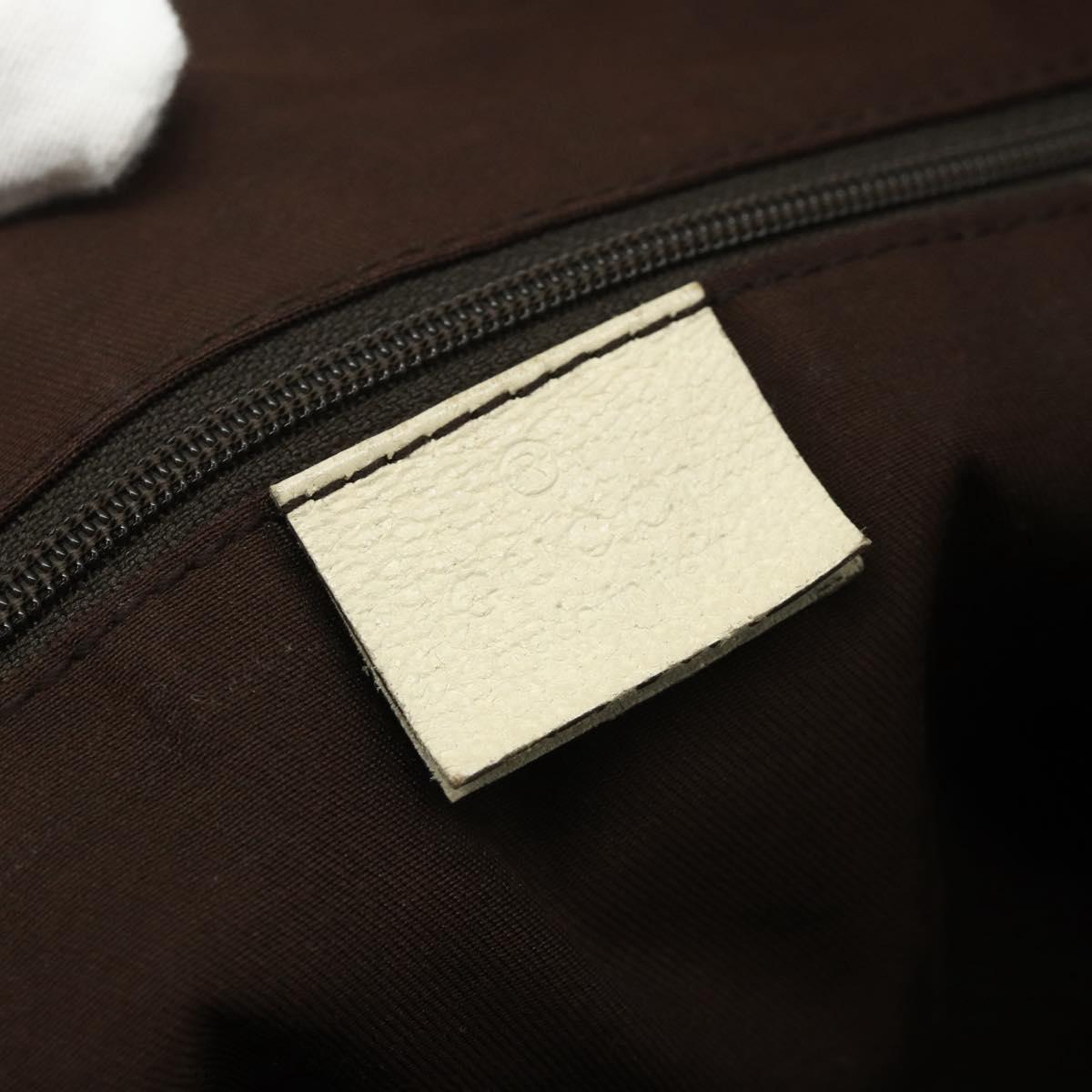 GUCCI GG Canvas Abbey Tote Bag Beige Gold 141470 Auth 179231