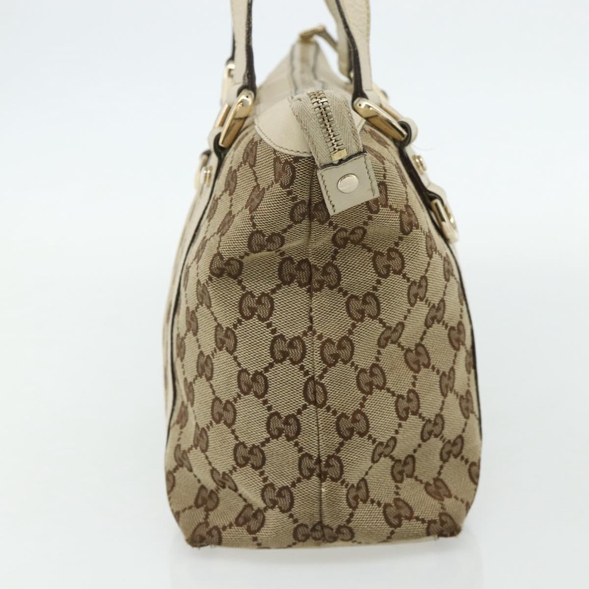 GUCCI GG Canvas Abbey Tote Bag Beige Gold 141470 Auth 179231