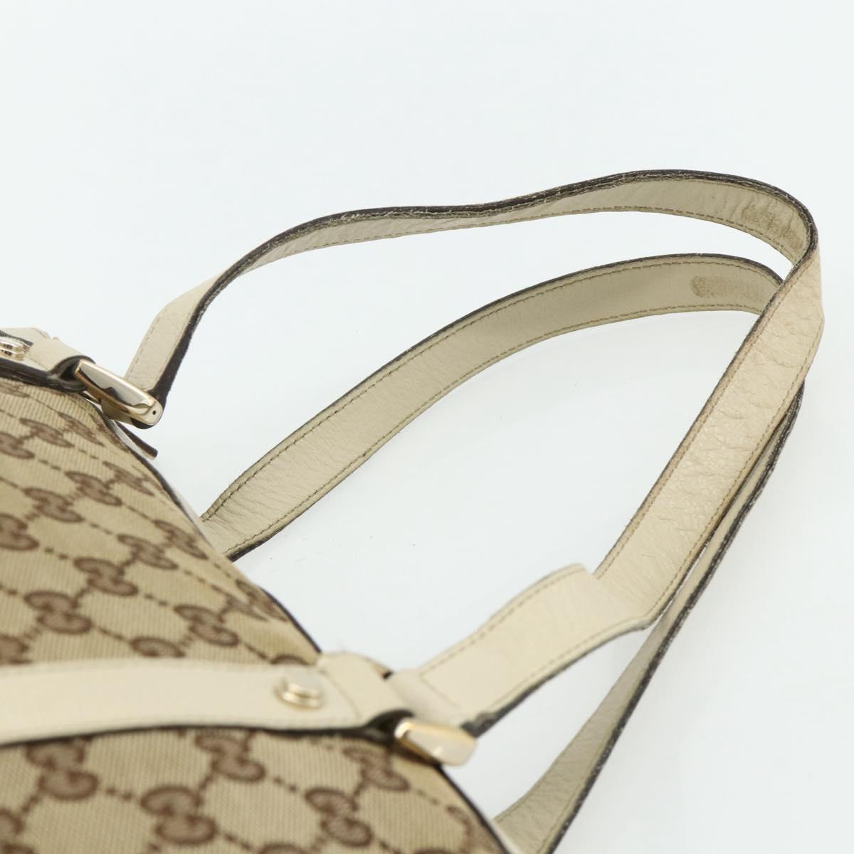 GUCCI GG Canvas Abbey Tote Bag Beige Gold 141470 Auth 179231