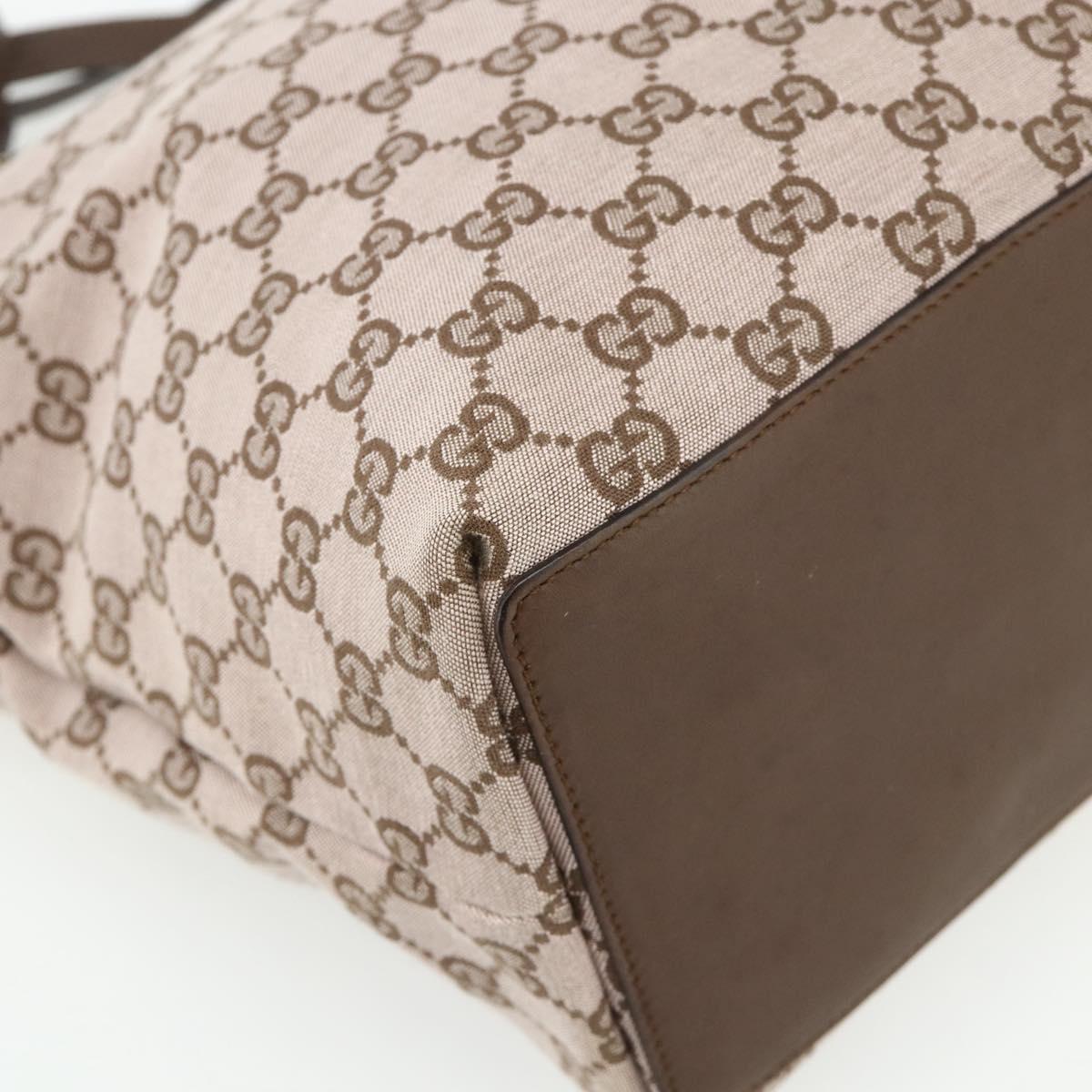 GUCCI GG Canvas Tote Bag Pink Gold 002 1098 1705 Auth 179233A