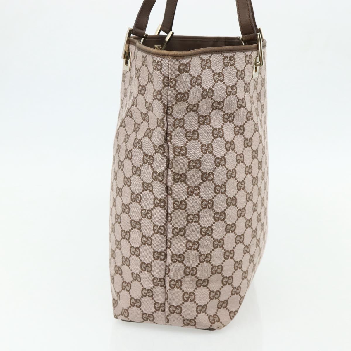 GUCCI GG Canvas Tote Bag Pink Gold 002 1098 1705 Auth 179233A