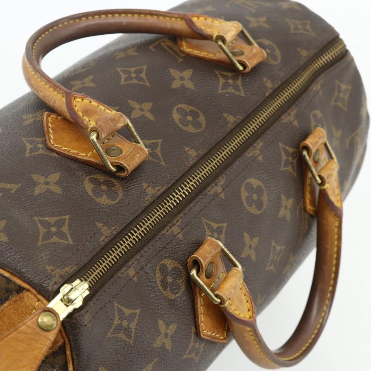 LOUIS VUITTON Monogram Speedy 30 Hand Bag M41526 LV Auth 179245A