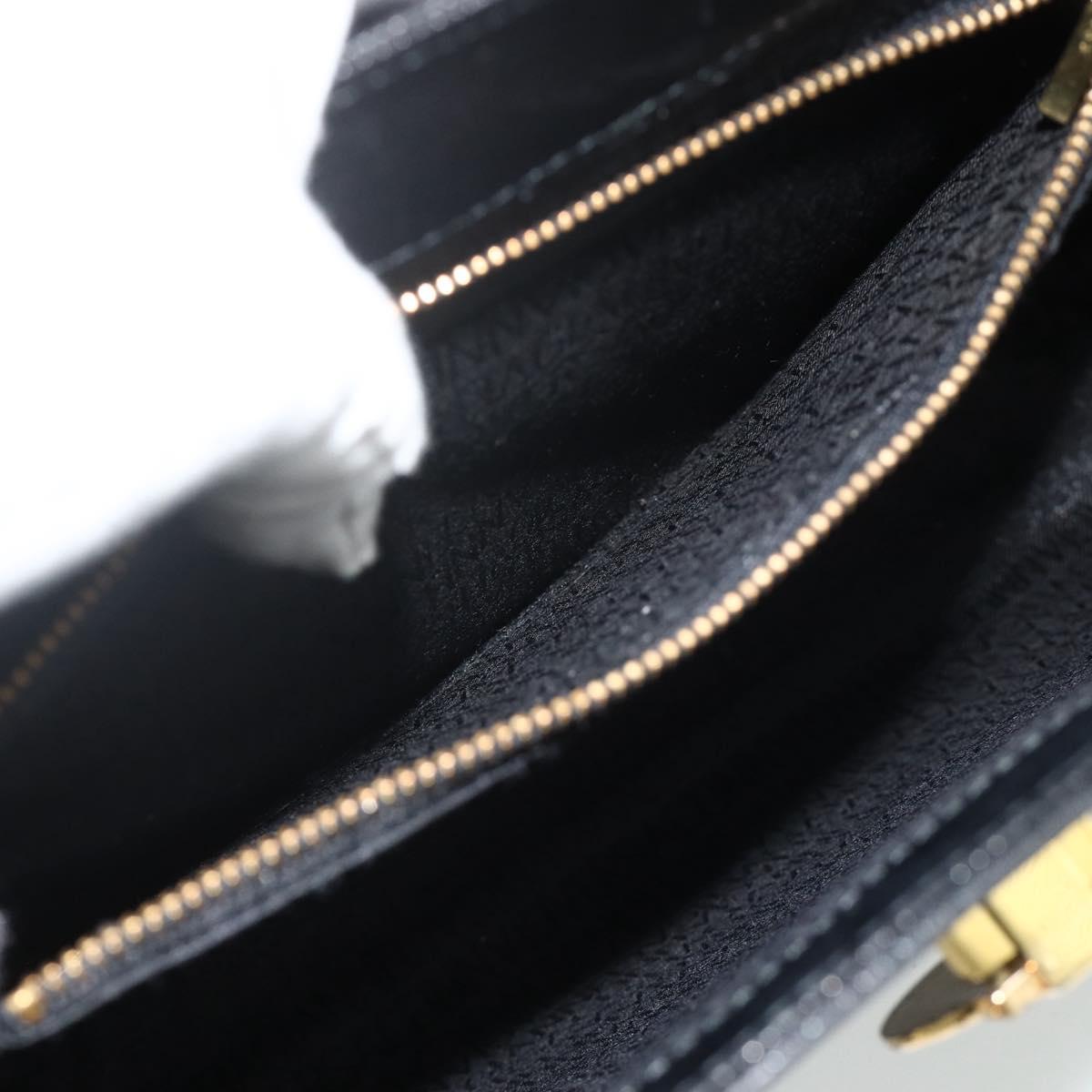 Gianni Versace Tote Bag Leather Black Gold Auth 179254A