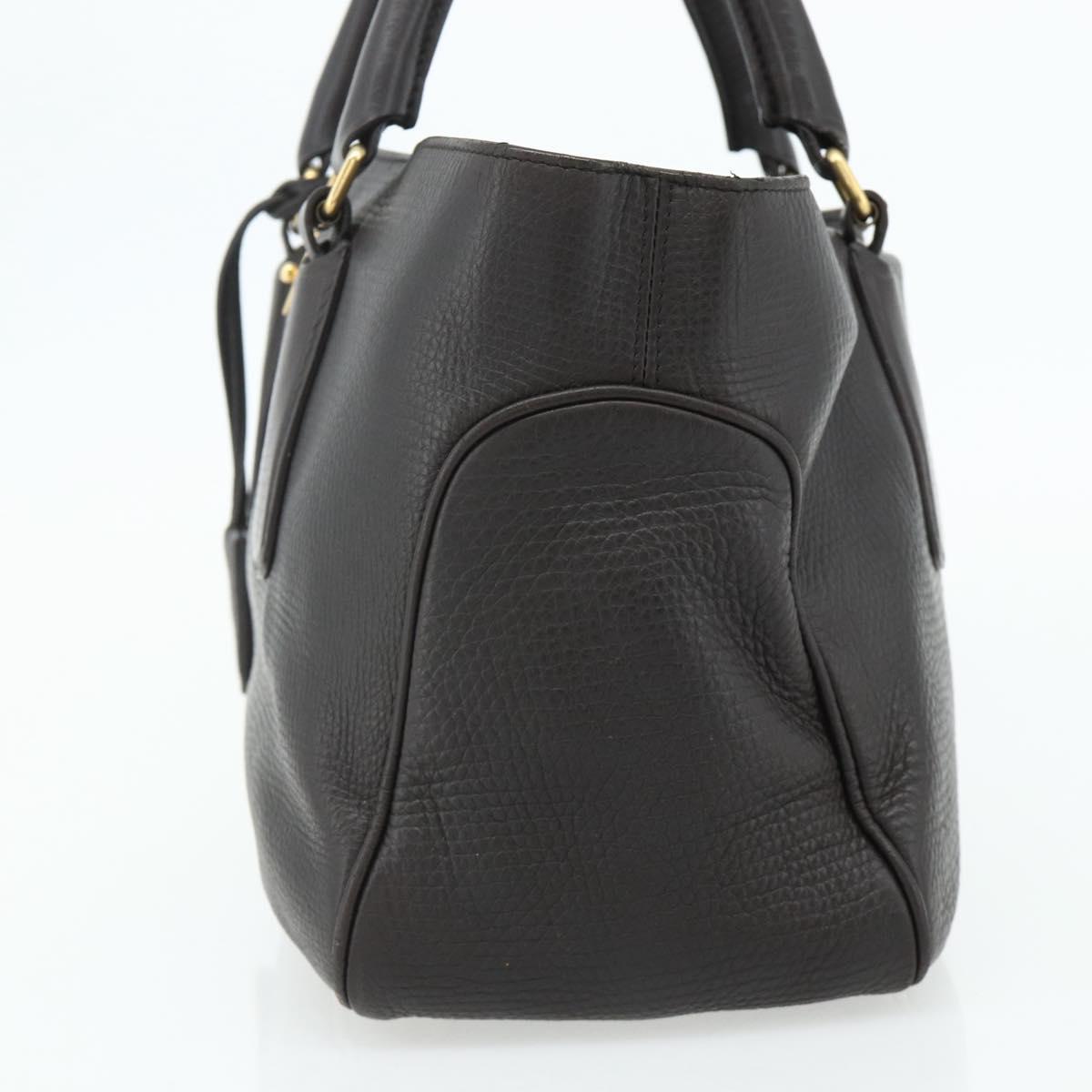 CELINE New Boogie Bag Hand Bag Leather Brown Gold Auth 179282A