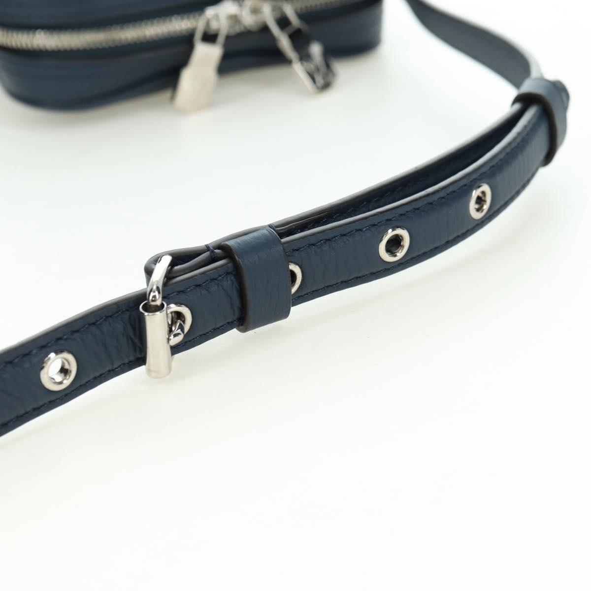 LOUIS VUITTON Amazon Shoulder Bag Taurillon Leather Navy M54302 LV Auth 179307SV