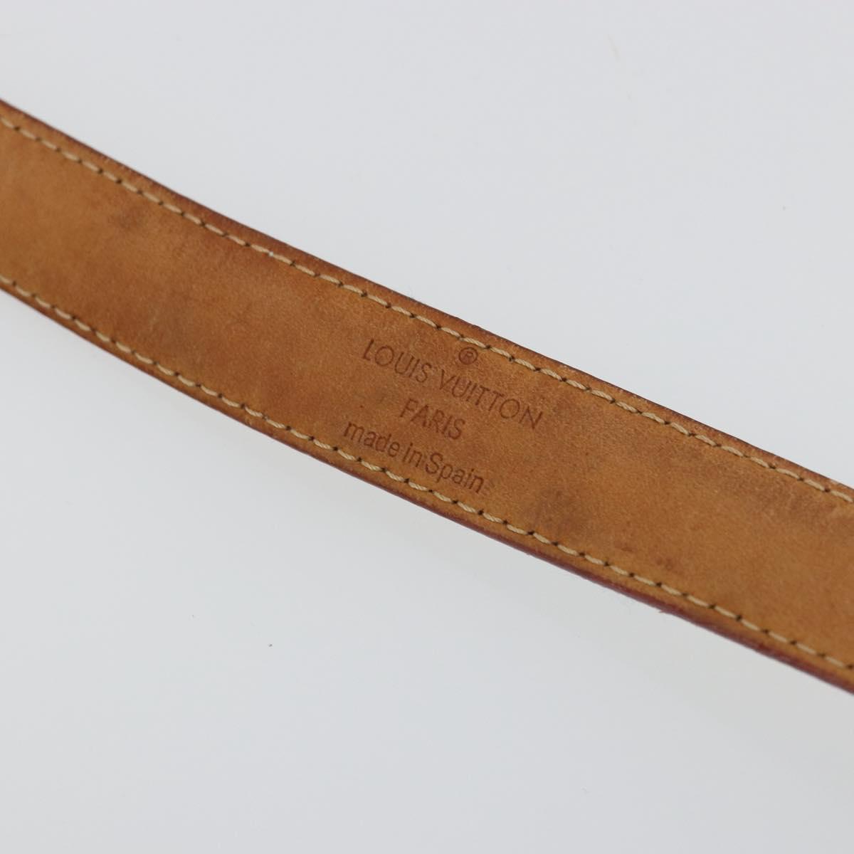 LOUIS VUITTON Monogram Multicolor Ceinture Care Belt White M9272W LV Auth 179316