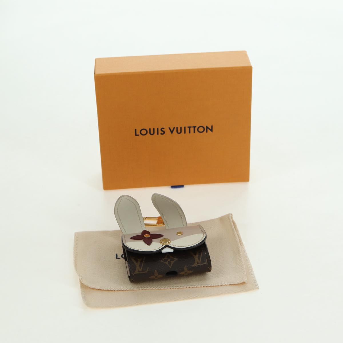 LOUIS VUITTON Monogram Etui Earphones Rabbit Earphone GI0863 LV Auth 179317M