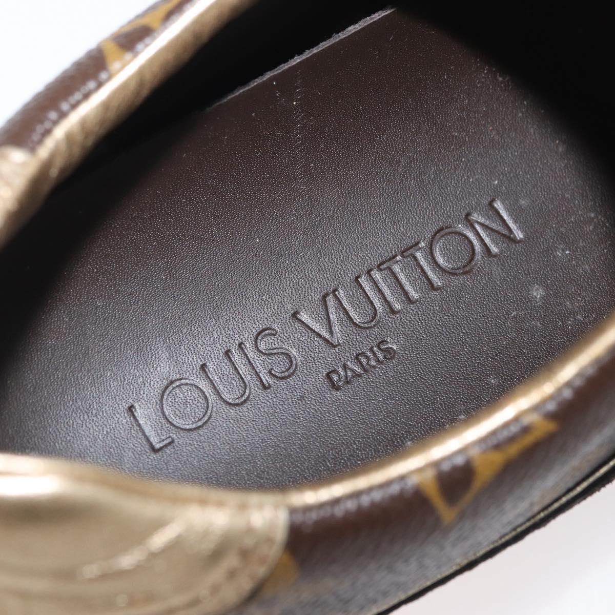 LOUIS VUITTON Monogram Loafers LV Auth 179327A