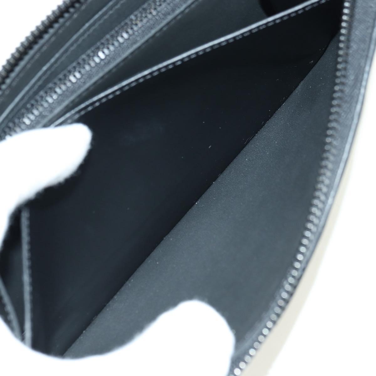 LOUIS VUITTON Empreinte Zippy Wallet Horizontal Wallet Black M11721 Auth 179337M