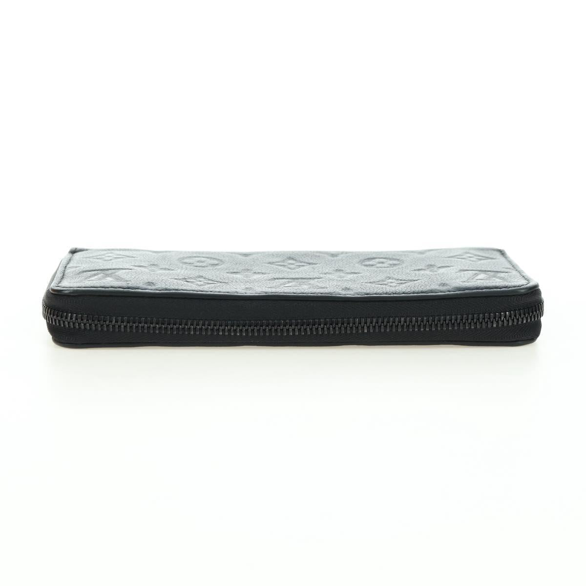 LOUIS VUITTON Empreinte Zippy Wallet Horizontal Wallet Black M11721 Auth 179337M