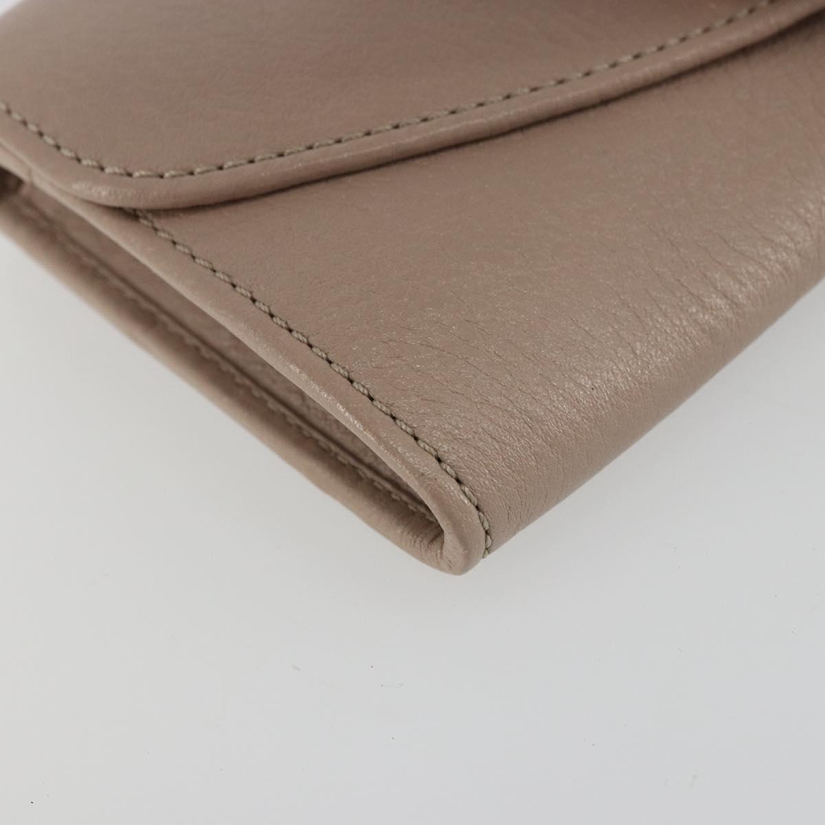 Chloe Lily Long Wallet Leather Pink Gold Auth 179343A