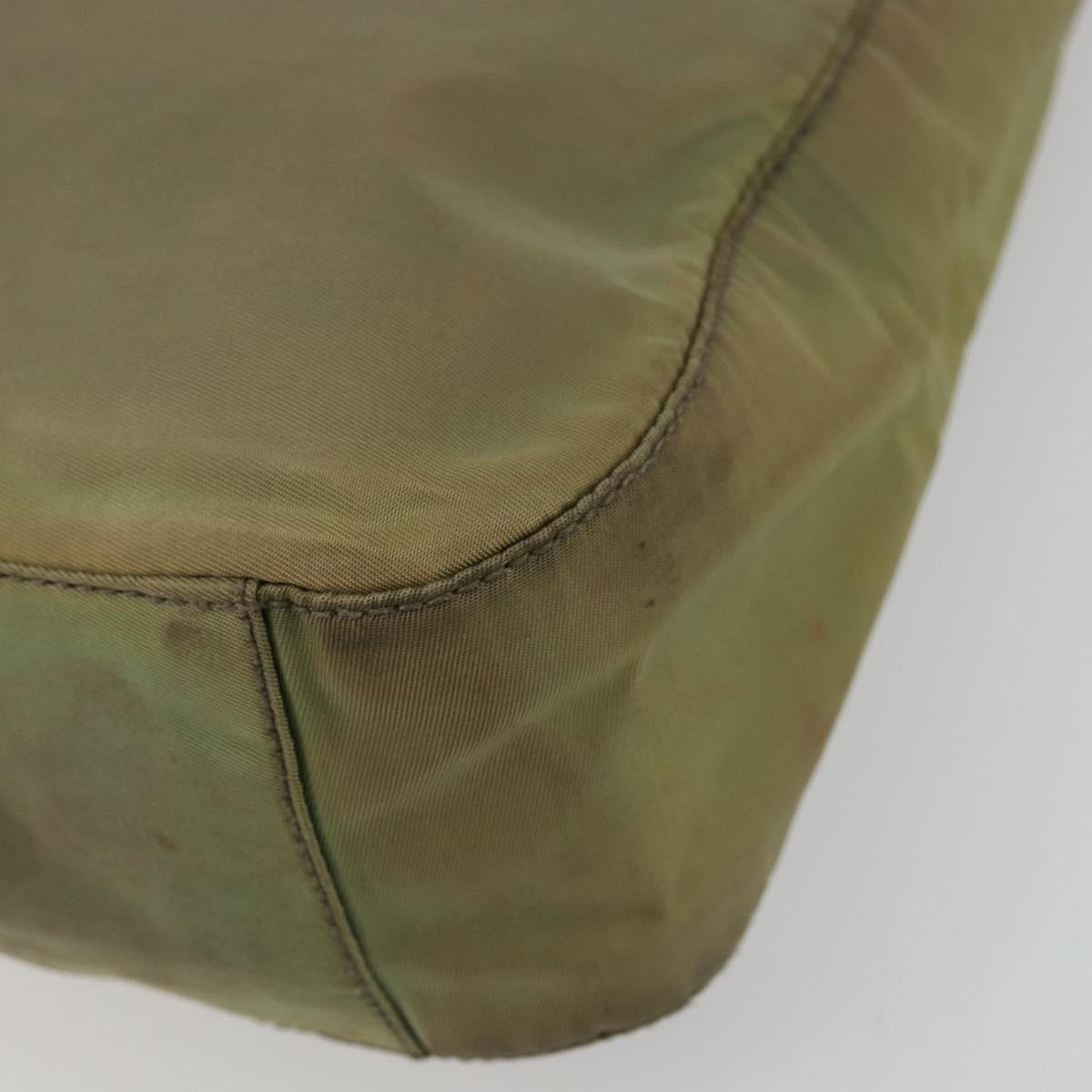 PRADA Shoulder Bag Nylon Green Auth 179345