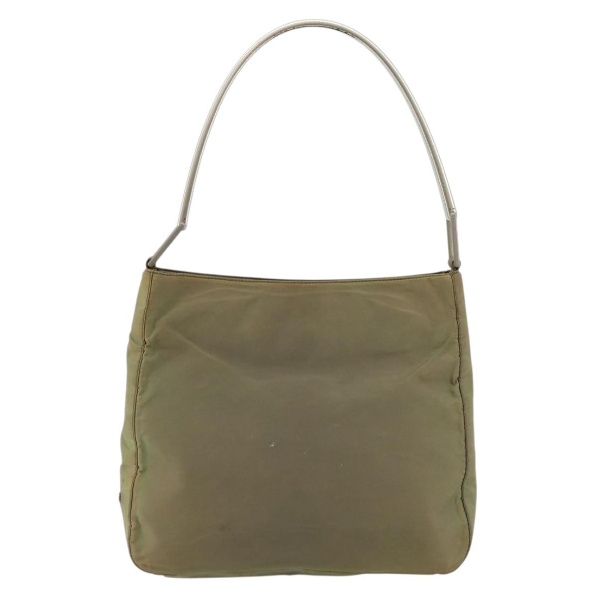 PRADA Shoulder Bag Nylon Green Auth 179345