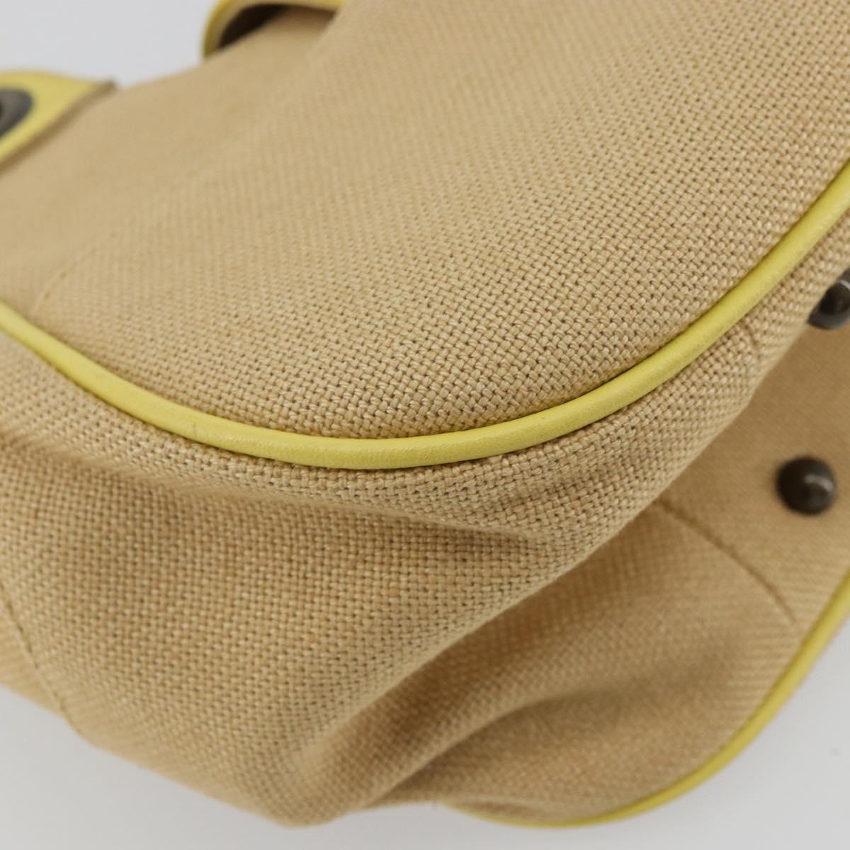 Chloe Hand Bag Canvas Beige Auth 179355A
