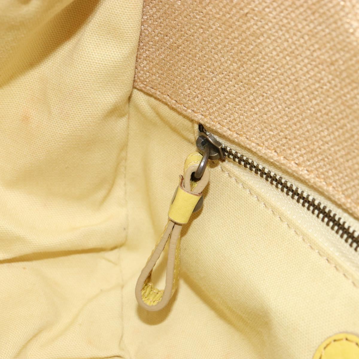 Chloe Hand Bag Canvas Beige Auth 179355A
