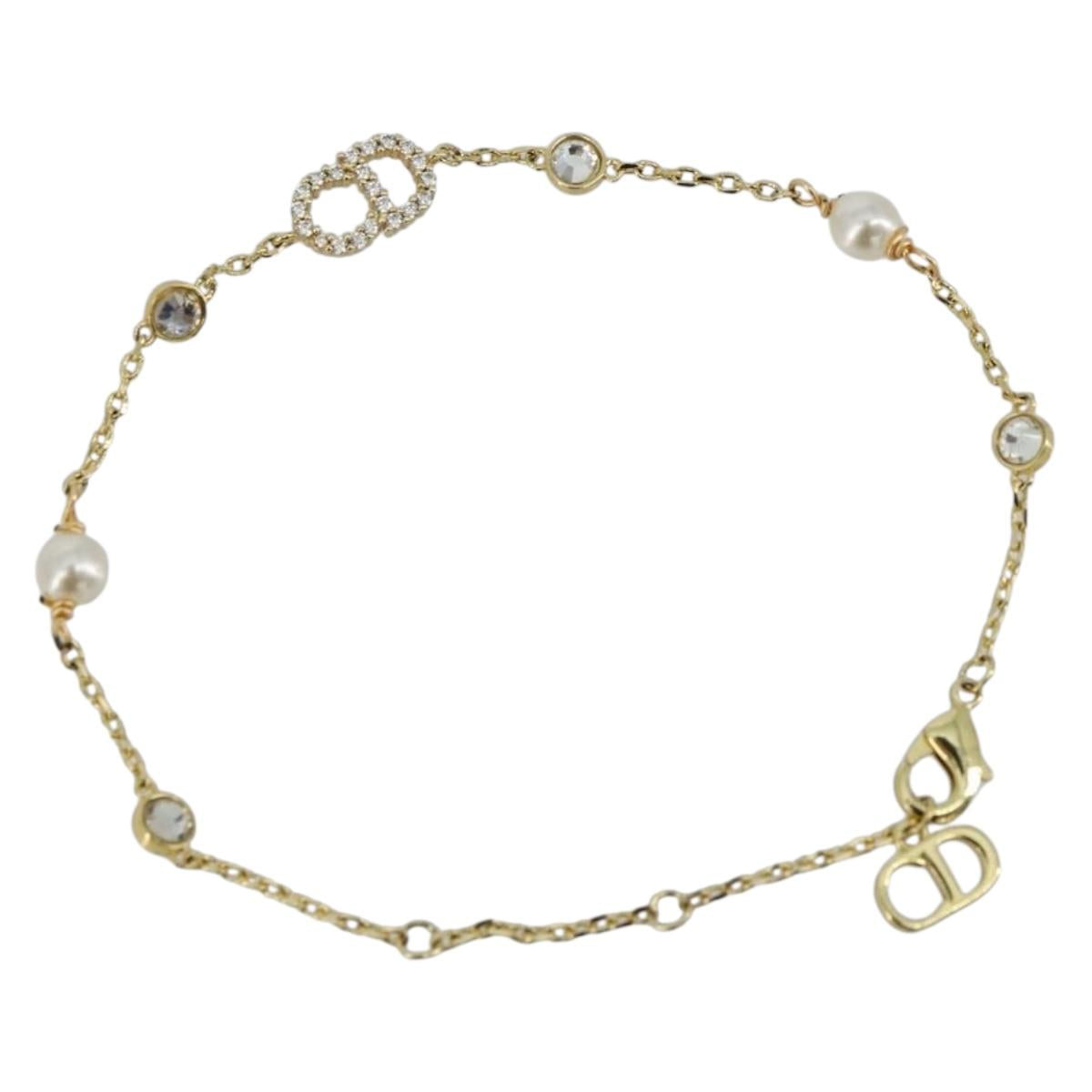 Christian Dior Bracelet metal Gold Auth 179358A