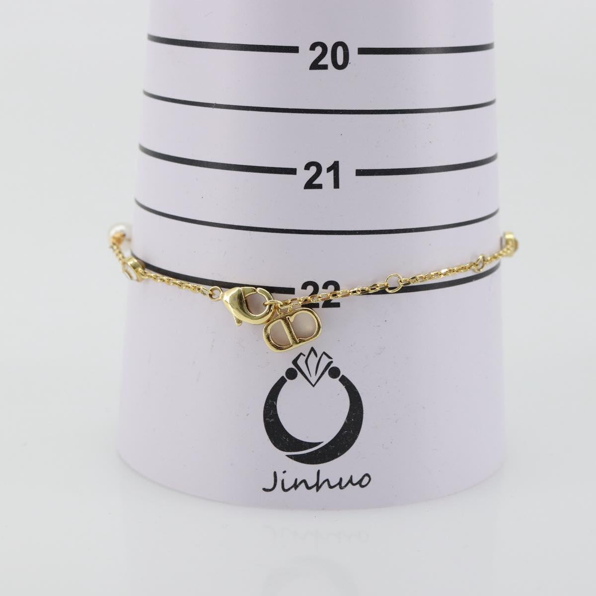 Christian Dior Bracelet metal Gold Auth 179358A