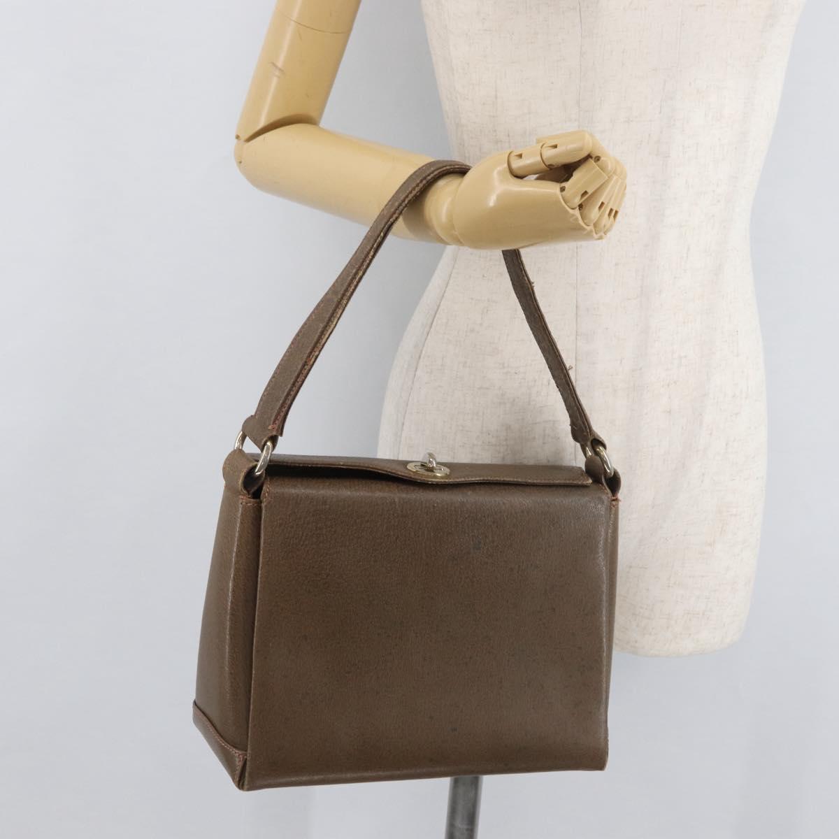 GUCCI Shoulder Bag Leather Brown Gold 000 110 0886 Auth 179377