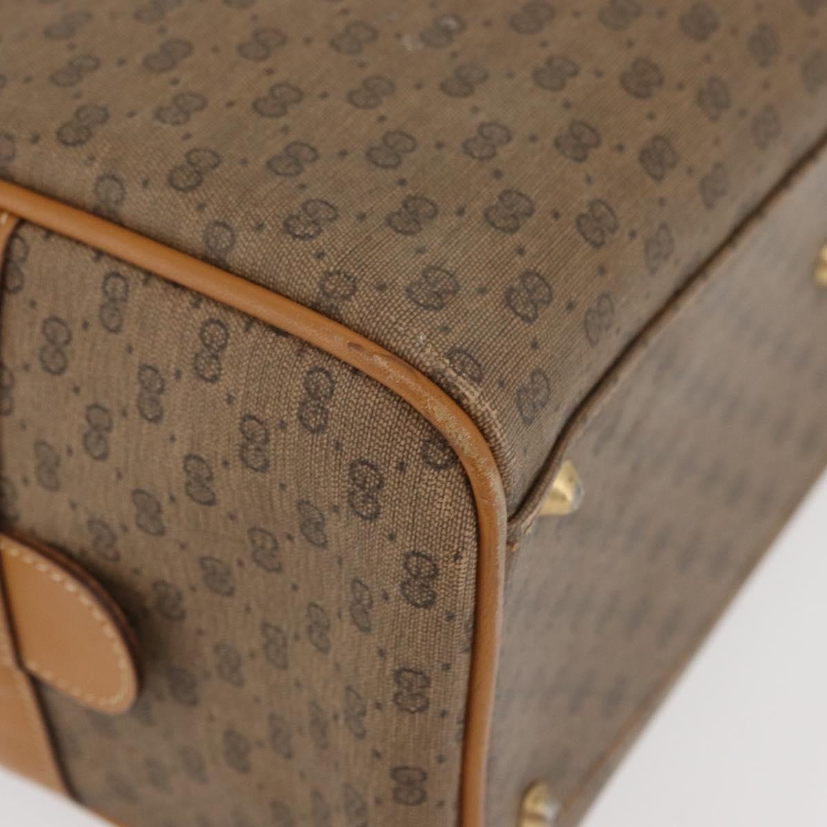 GUCCI Micro GG Supreme Hand Bag PVC Beige Gold 002 115 0165 Auth 179378