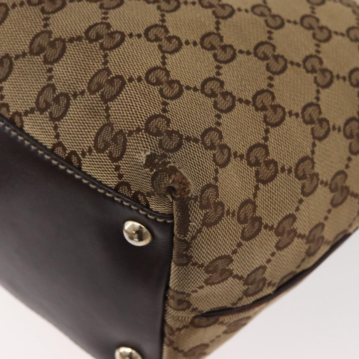 GUCCI GG Canvas Abbey Tote Bag Beige Gold 169946 Auth 179393
