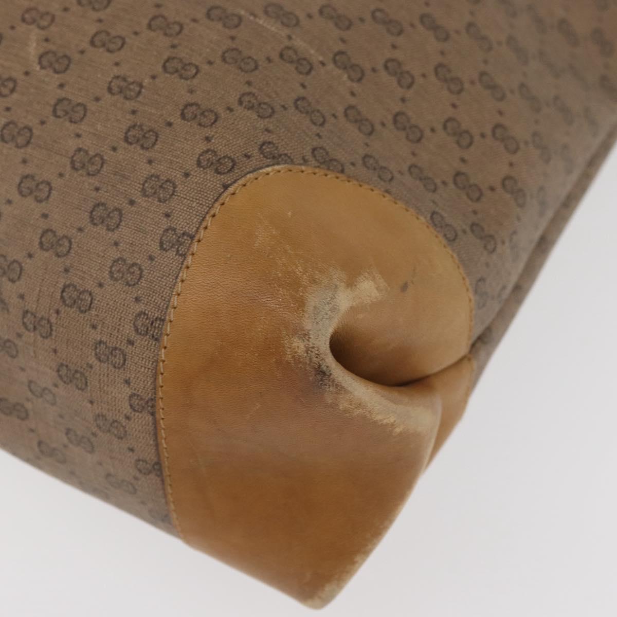 GUCCI Micro GG Supreme Web Sherry Line Bag PVC Beige 904 002 0131 Auth 179395