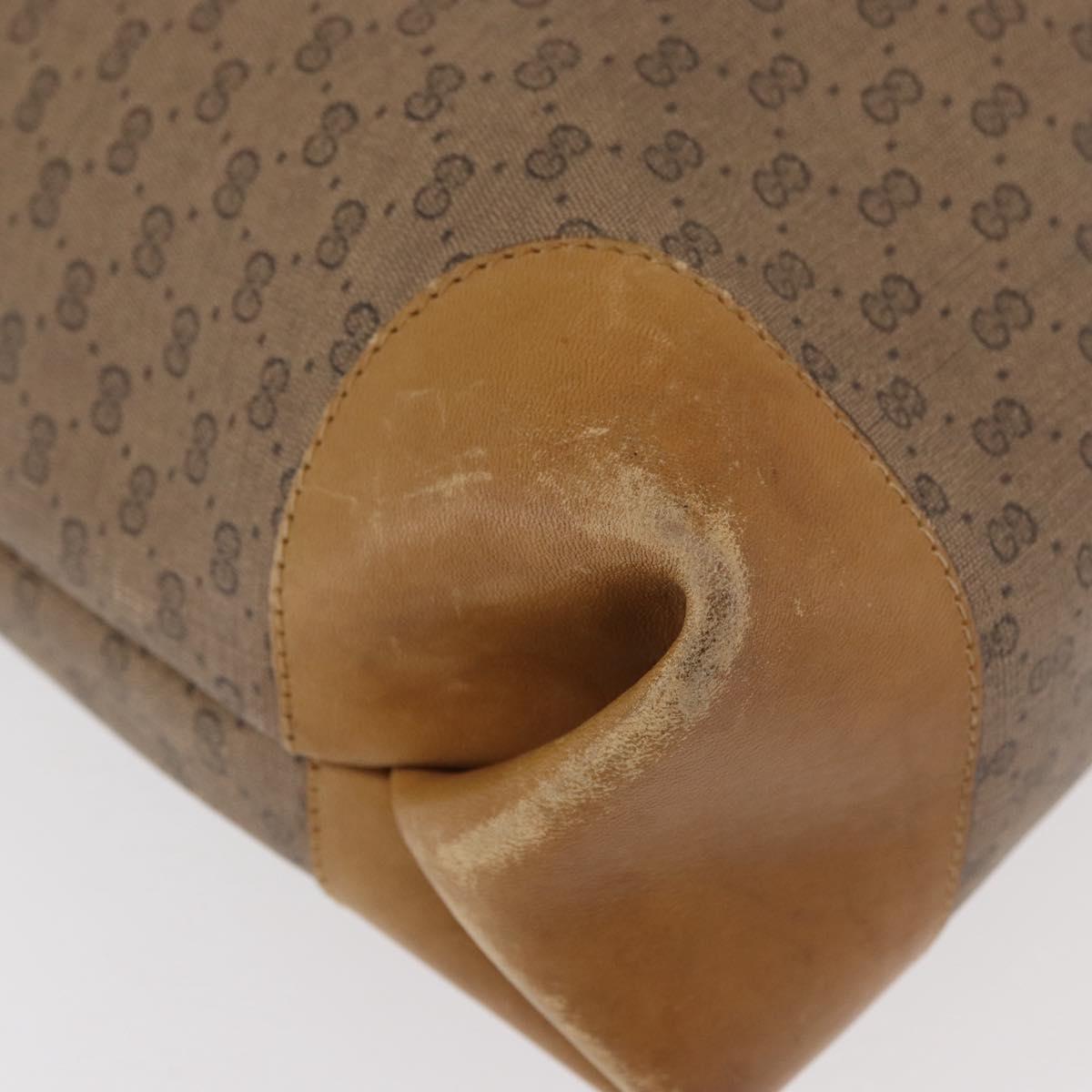 GUCCI Micro GG Supreme Web Sherry Line Bag PVC Beige 904 002 0131 Auth 179395