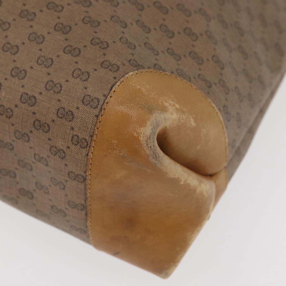 GUCCI Micro GG Supreme Web Sherry Line Bag PVC Beige 904 002 0131 Auth 179395