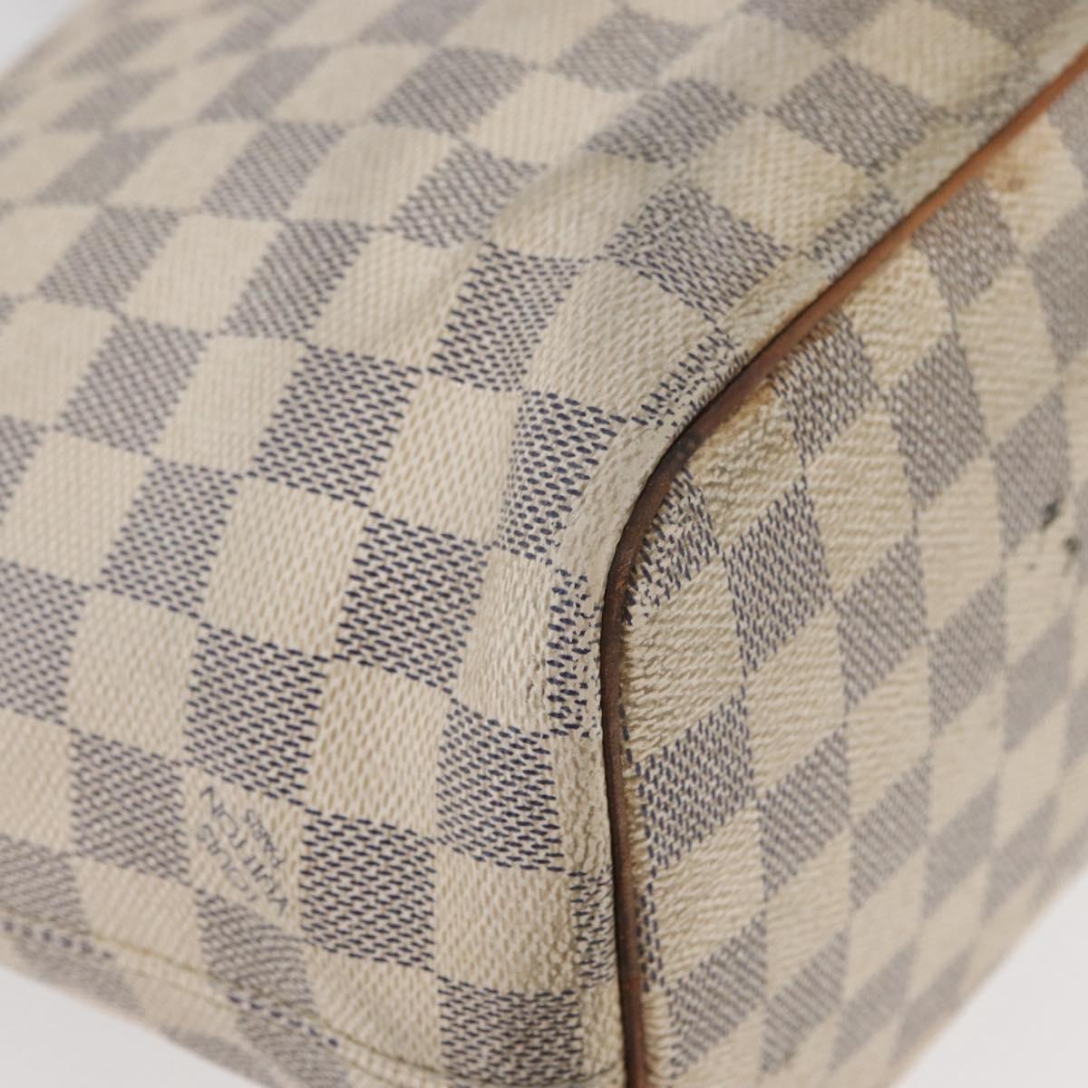 LOUIS VUITTON Damier Azur Saleya PM Tote Bag N51186 LV Auth 179397