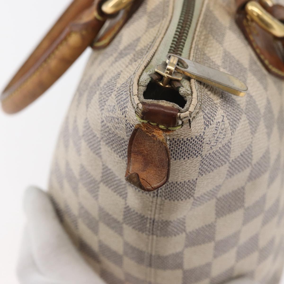 LOUIS VUITTON Damier Azur Saleya PM Tote Bag N51186 LV Auth 179397