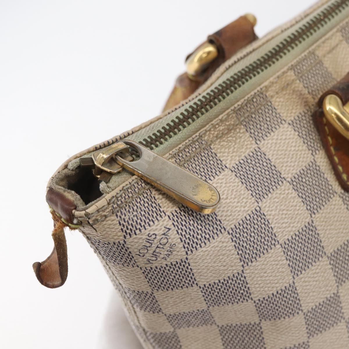 LOUIS VUITTON Damier Azur Saleya PM Tote Bag N51186 LV Auth 179397