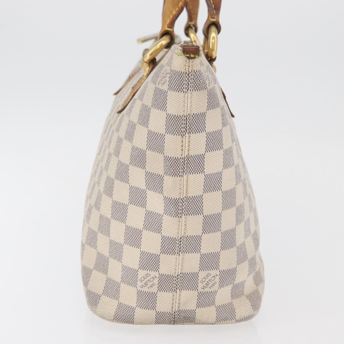 LOUIS VUITTON Damier Azur Saleya PM Tote Bag N51186 LV Auth 179397