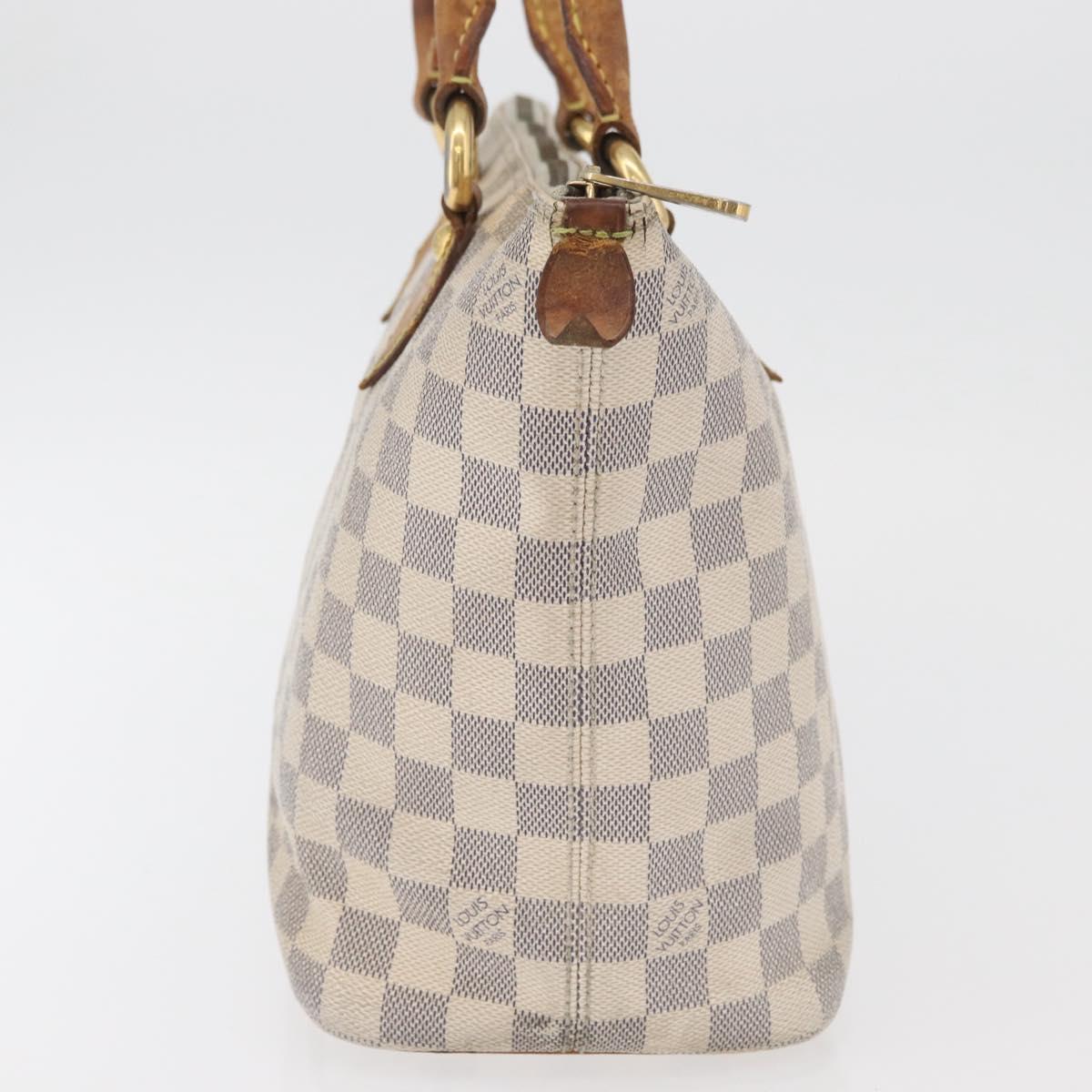 LOUIS VUITTON Damier Azur Saleya PM Tote Bag N51186 LV Auth 179397