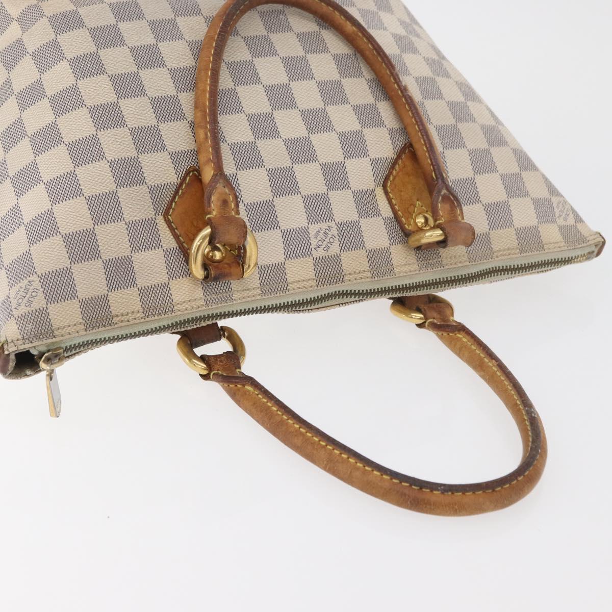 LOUIS VUITTON Damier Azur Saleya PM Tote Bag N51186 LV Auth 179397