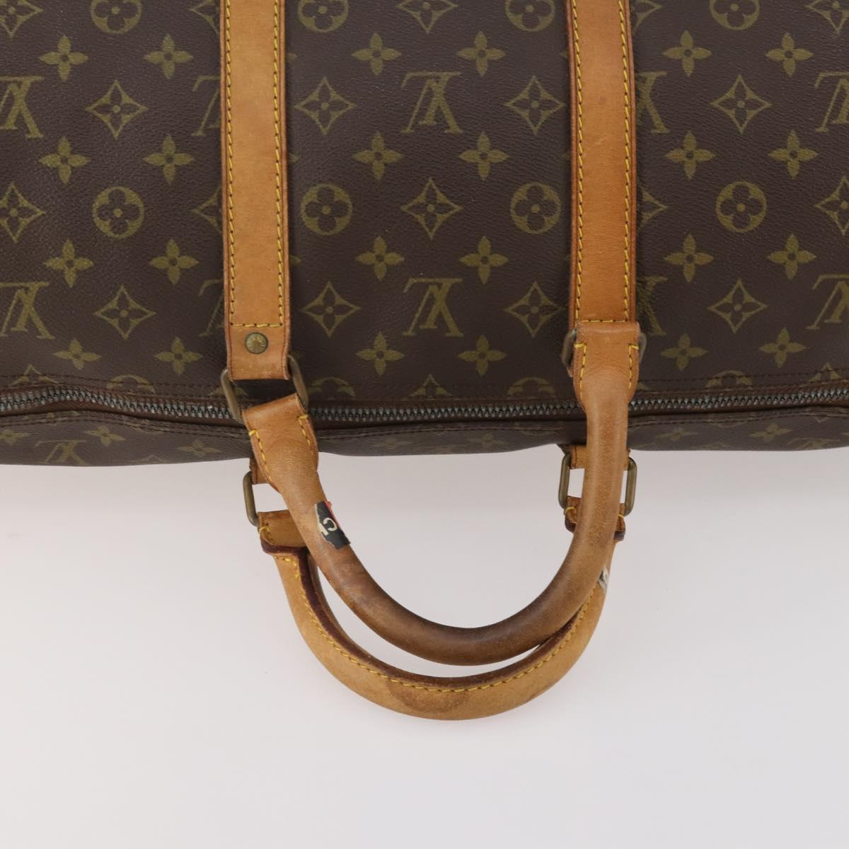 LOUIS VUITTON Monogram Keepall 50 Boston Bag M41426 LV Auth 179406
