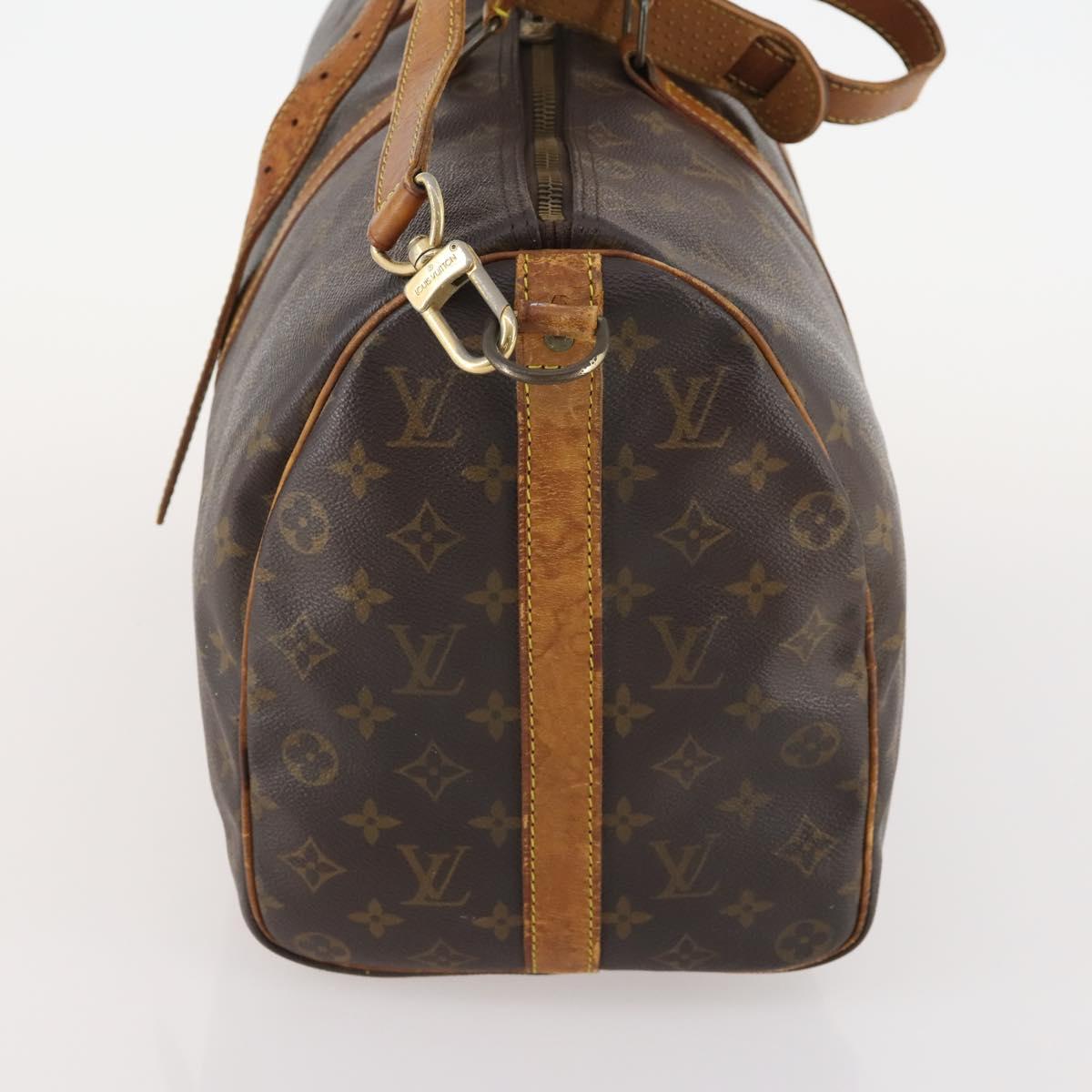 LOUIS VUITTON Monogram Keepall Bandouliere 45 Boston Bag M41418 LV Auth 179409