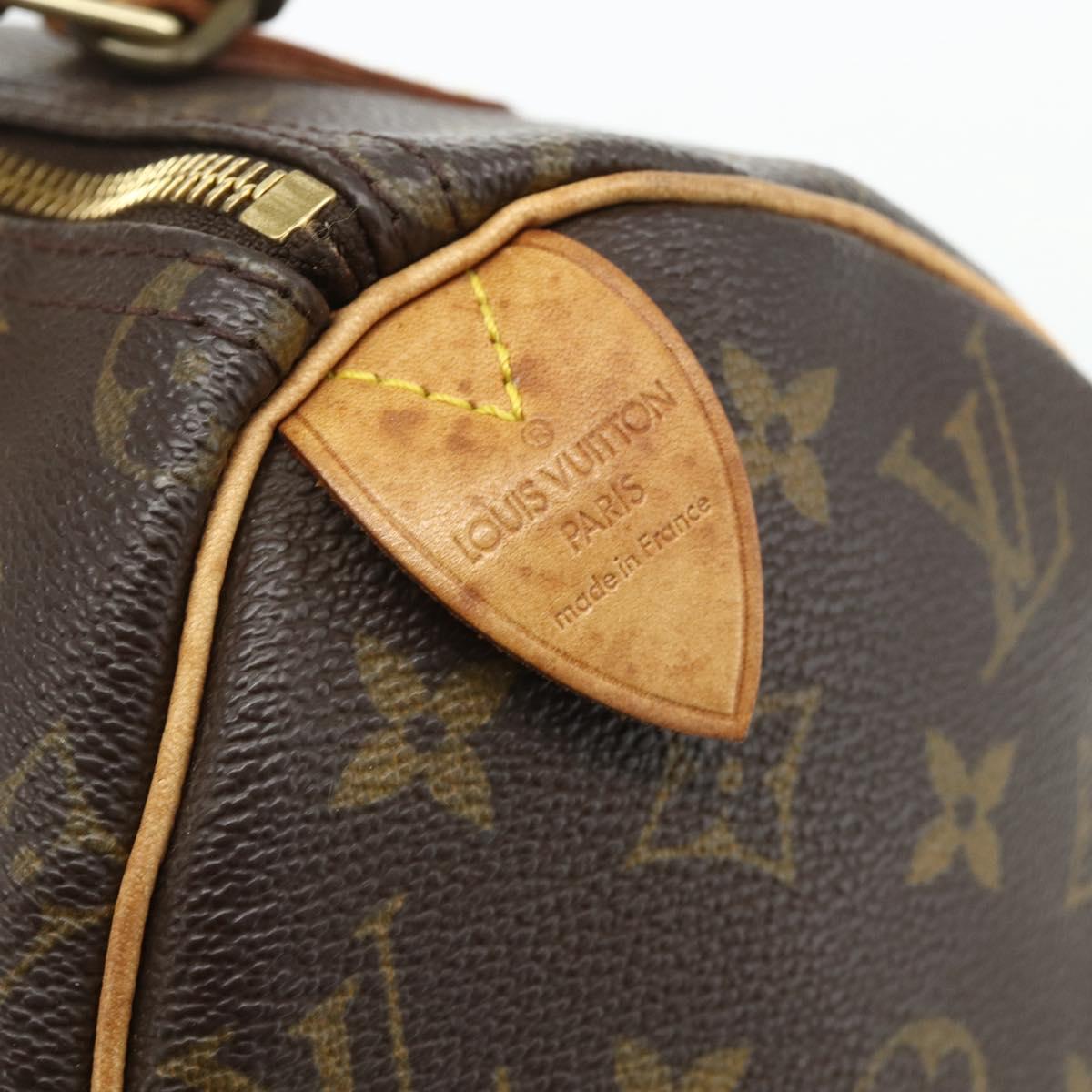 LOUIS VUITTON Monogram Speedy 25 Hand Bag M41528 LV Auth 179416A