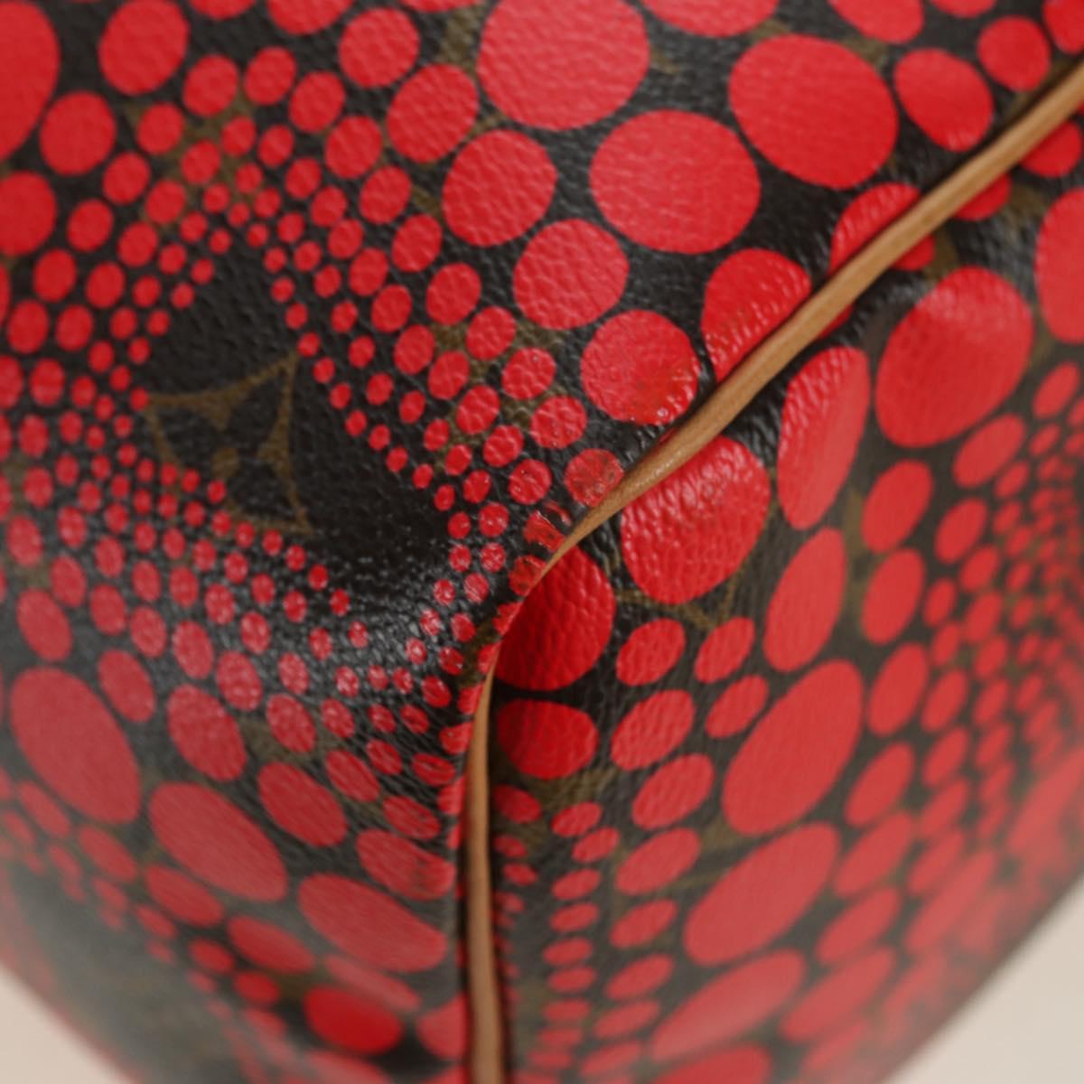 LOUIS VUITTON Dot Infinity Yayoi Kusama Speedy 30 Bag Red M40693 Auth 179418SAM
